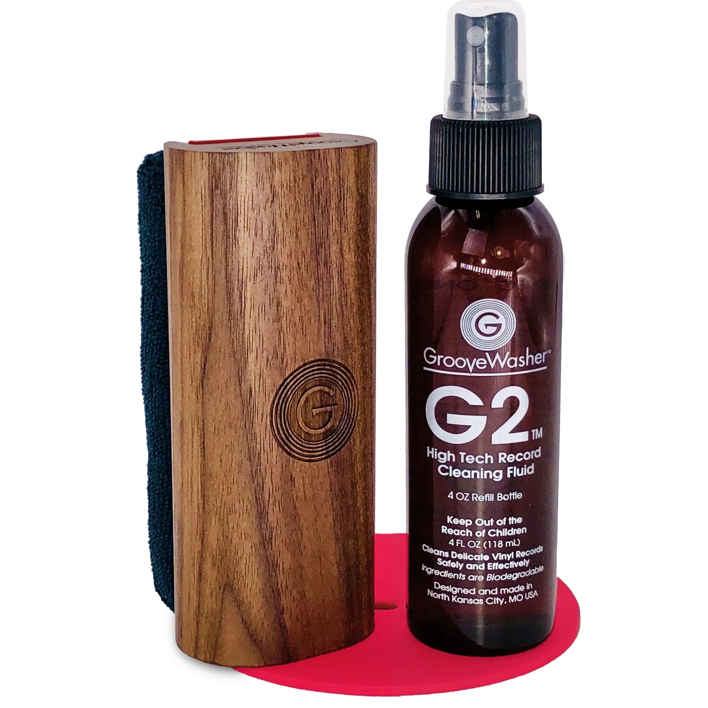 Groovewasher - Record Cleaning Kit The 'In' Groove Customer Edition in Walnut